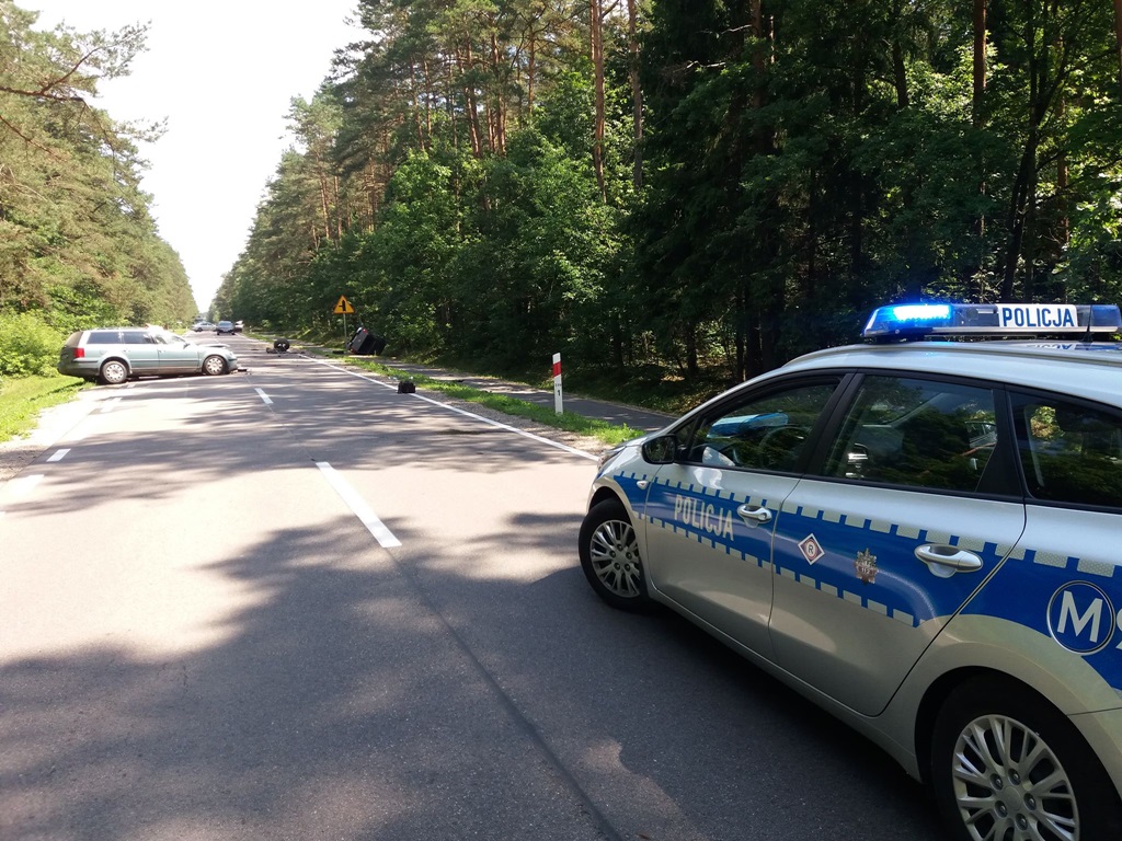 Wypadek na trasie Augustów - Sejny