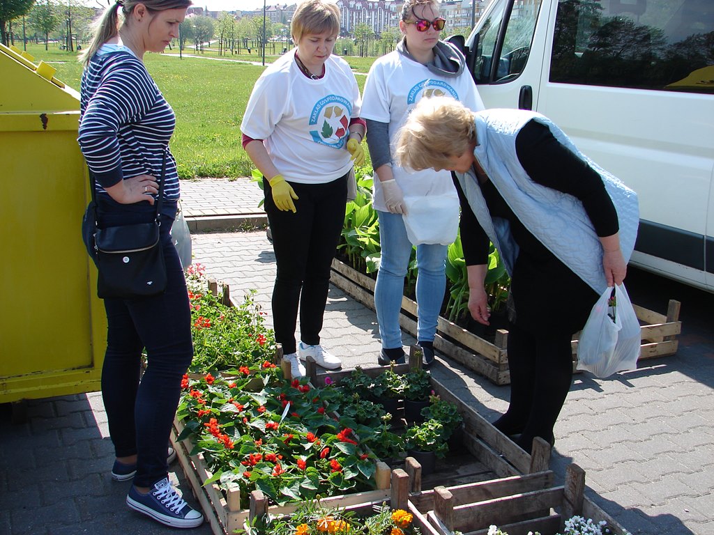 Sadzonki roślin w zamian za surowce wtórne - ekologiczna akcja w Łomży