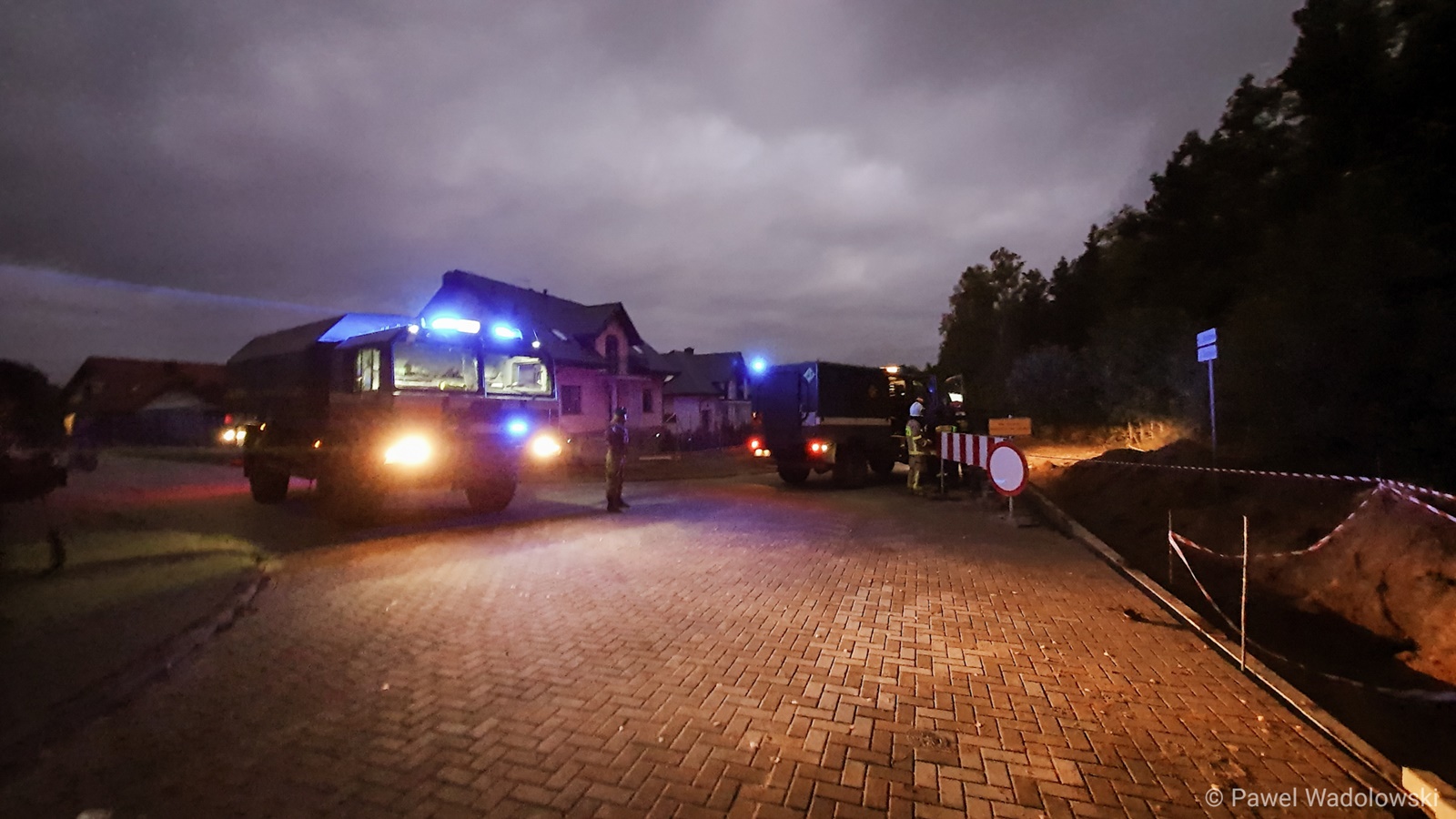 Ewakuacja w m. Wygoda koło Łomży - znaleziono niewybuch