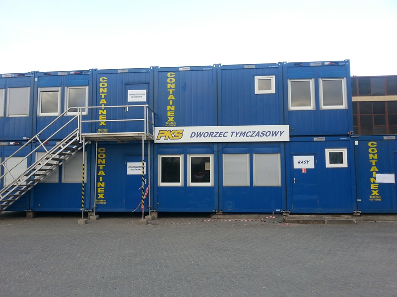 Zamknięto stary dworzec PKS Białystok - działa dworzec "kontenerowy"
