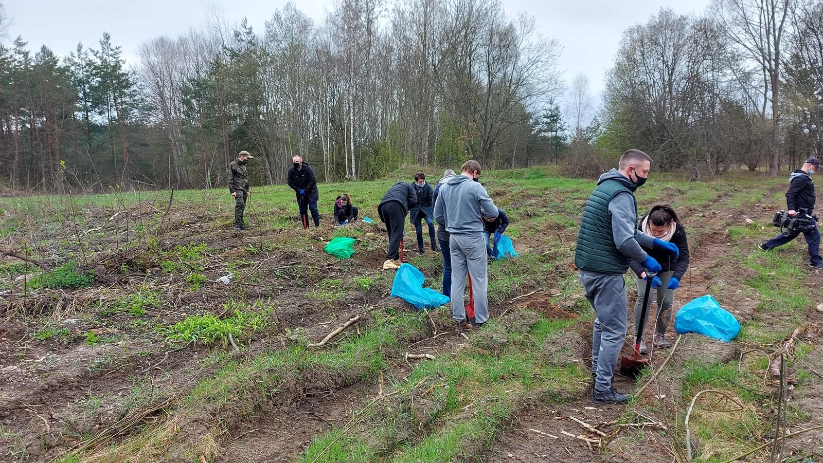 W Lesie Solnickim w Dniu Ziemi posadzono 1700 sadzonek drzew
