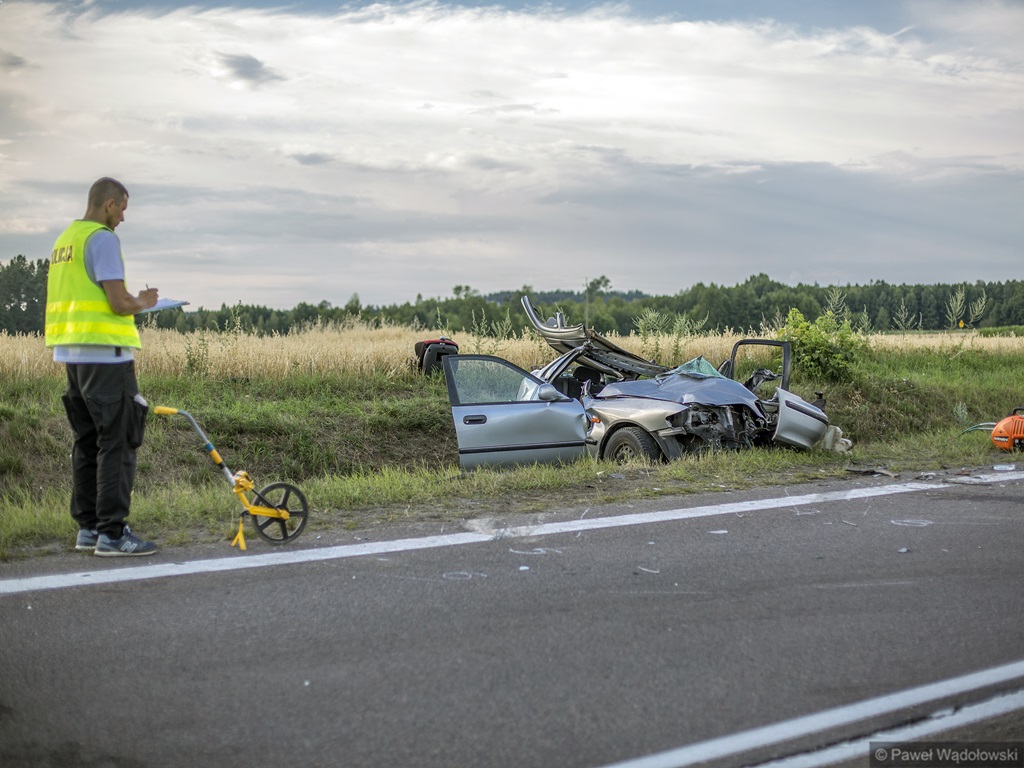 Śmiertelny wypadek na trasie Grajewo - Szczuczyn