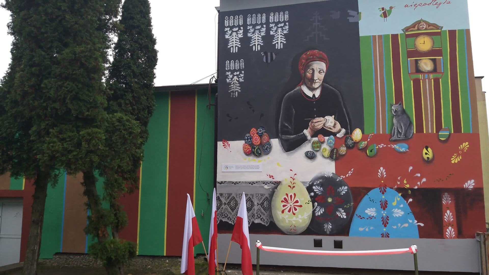 W Lipsku powstał mural upamiętniający najsłynniejszą w regionie pisankarkę Kazimierę Wnukowską