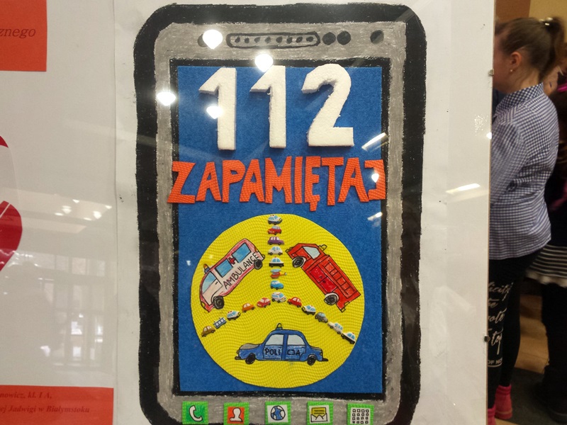 Rozstrzygnięcie konkursu plastycznego "112 ratuje życie"