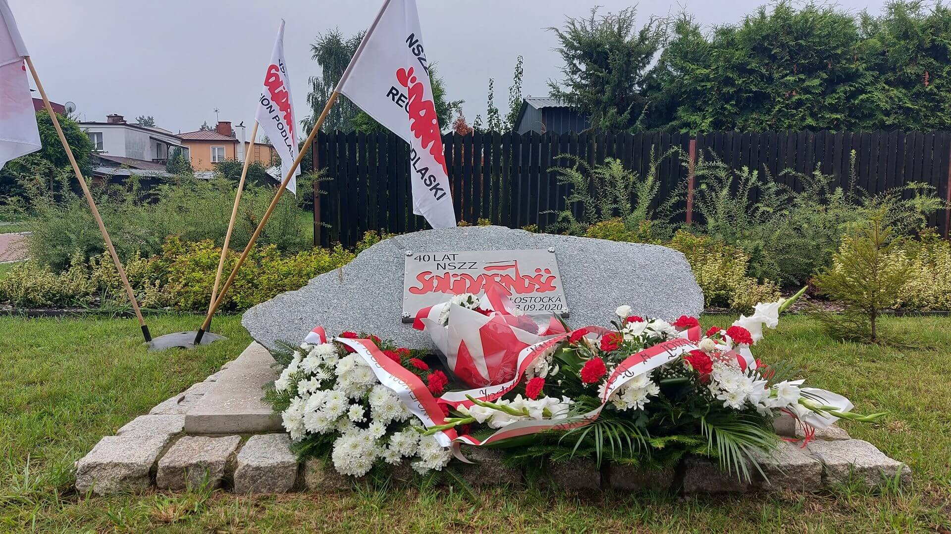 41. rocznica Porozumień Sierpniowych - uroczystości w Czarnej Białostockiej