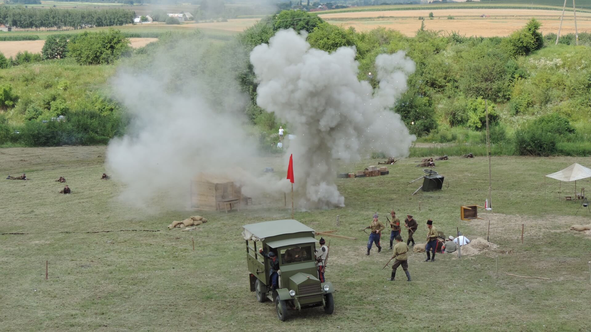 Grupa rekonstruktorów przypomniała w Piątnicy wydarzenia związane z bitwami z 1920 roku