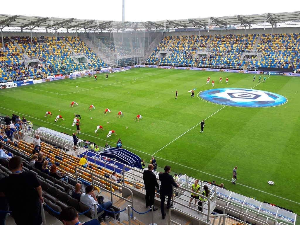 Jagiellonia pokonała na wyjeździe Arkę Gdynia - bohaterem meczu Świderski