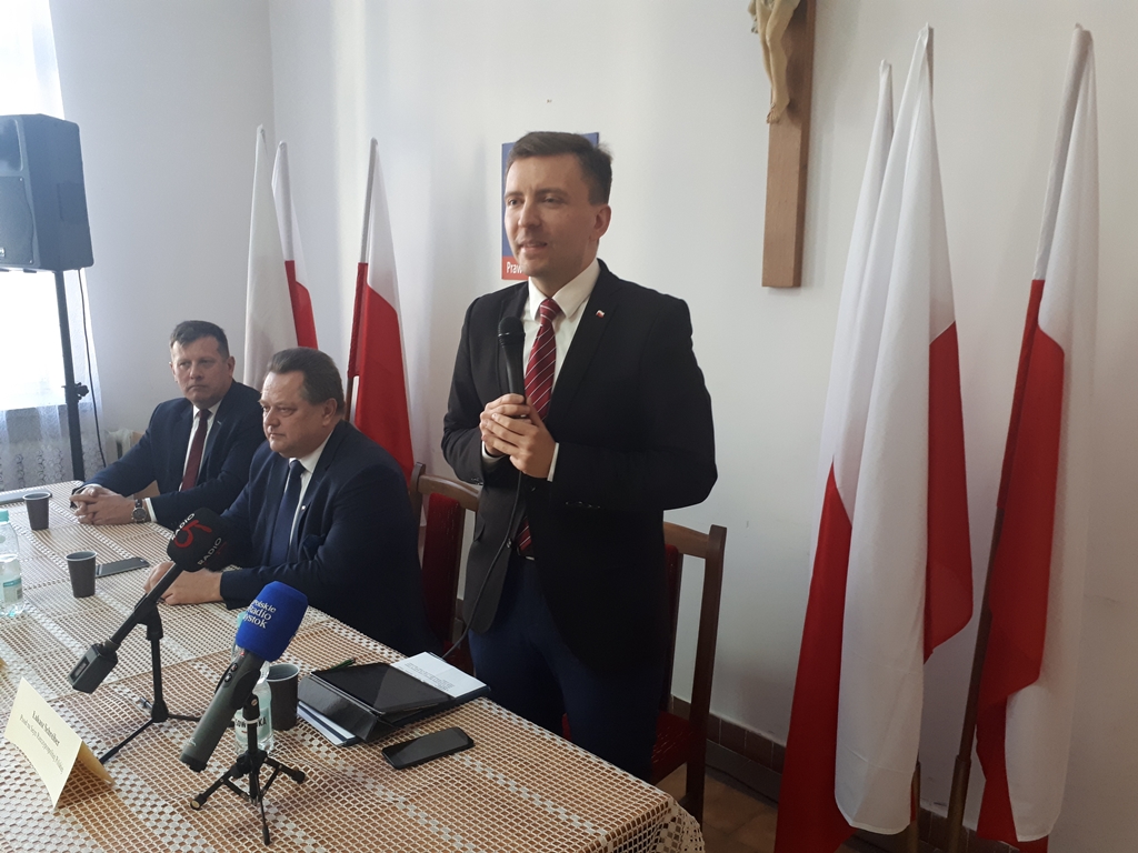 Jarosław Zieliński i Łukasz Schreiber spotkali się z mieszkańcami Suwałk