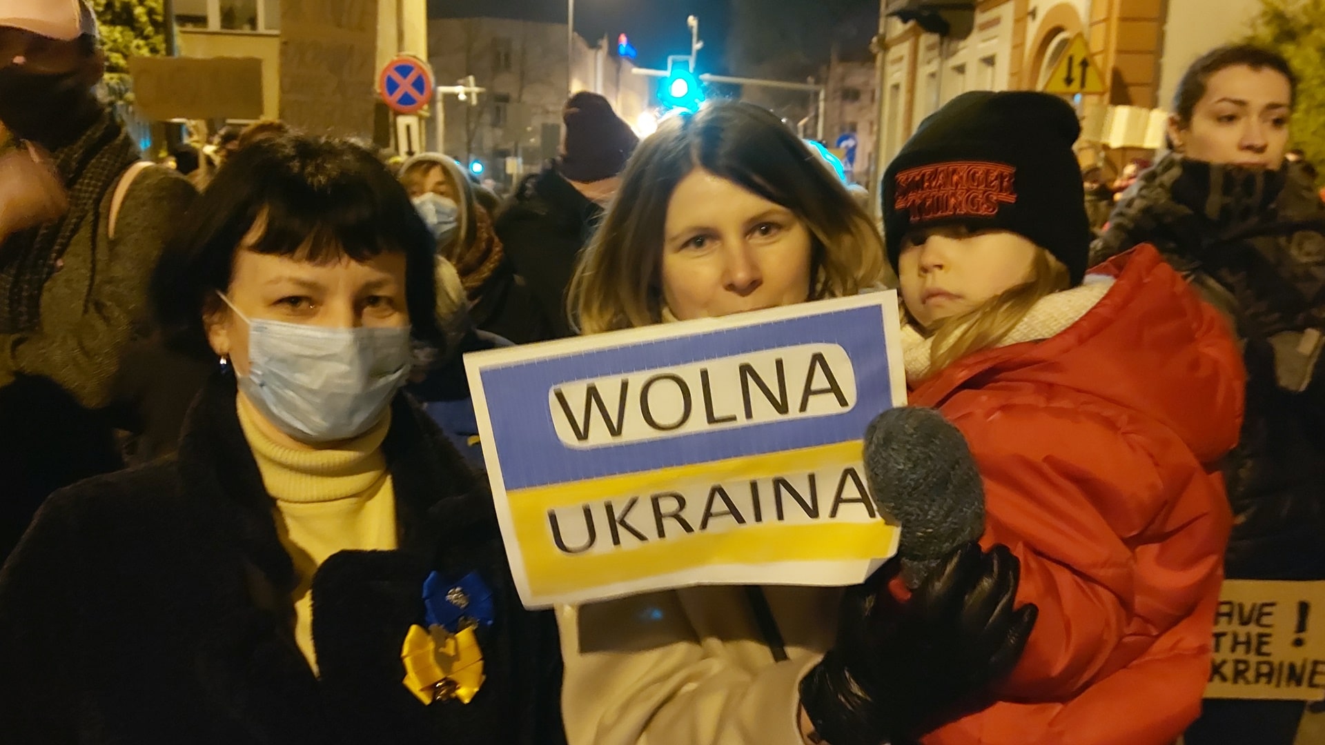 "Białystok solidarny z Ukrainą" - demonstracja pod konsulatem Białorusi