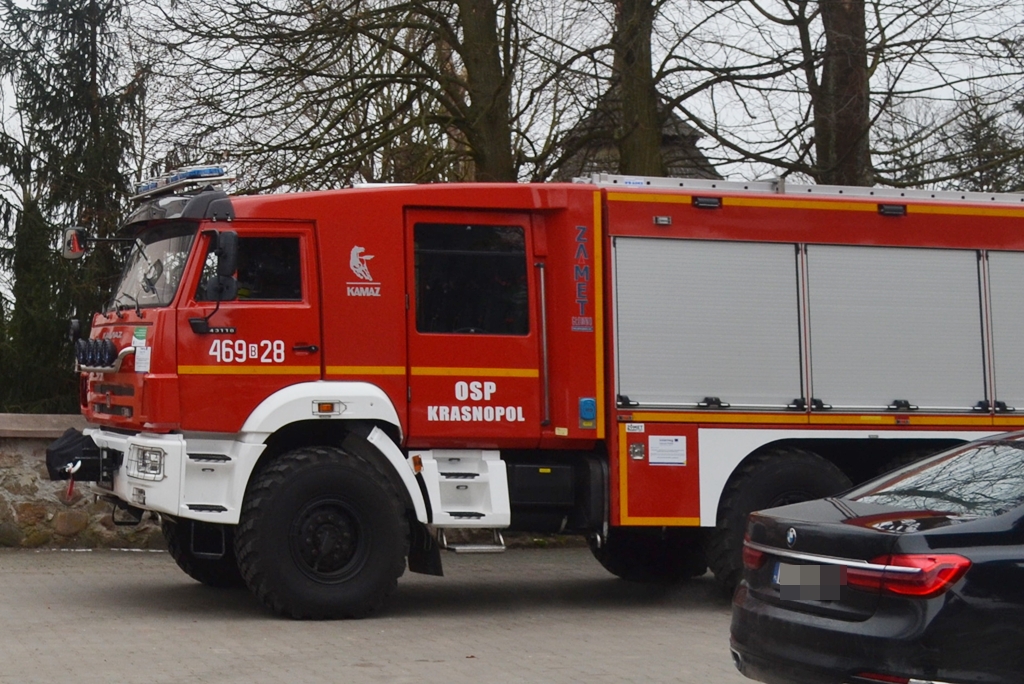 Druhowie z OSP w Krasnopolu mają nowy wóz strażacki
