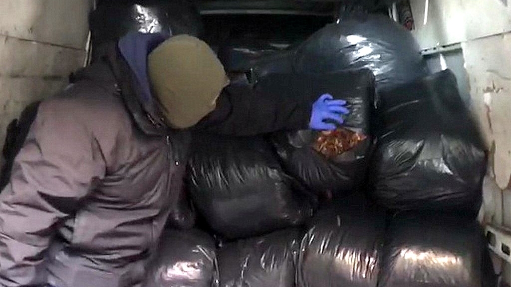 Podlascy funkcjonariusze KAS zabezpieczyli nielegalny tytoń niedaleko Inowrocławia