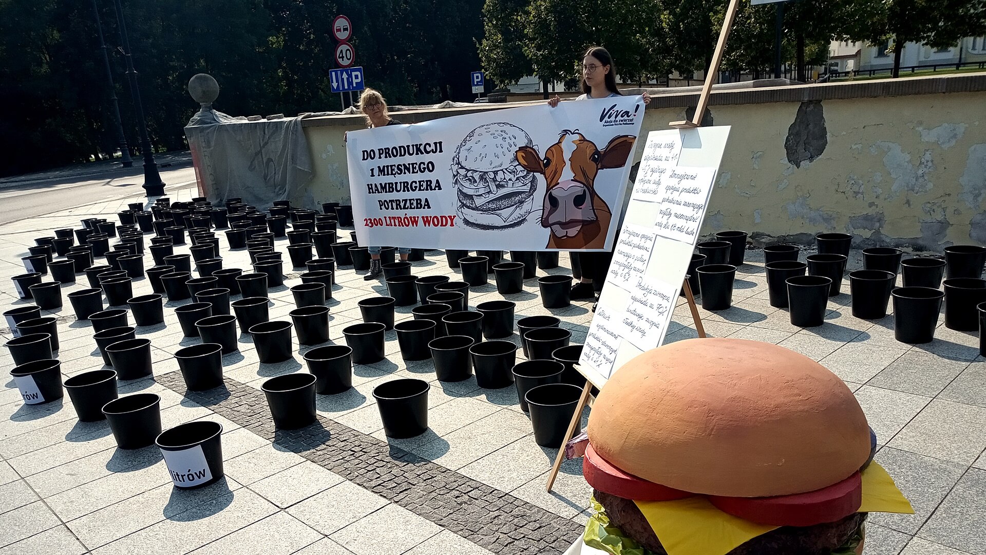 Ile wody potrzeba do produkcji hamburgera? Happening ekologiczny