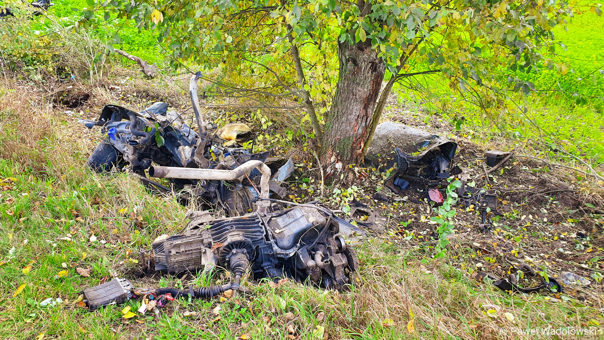 Wypadek na drodze między Szczuczynem, a Wąsoszem - cztery osoby ranne