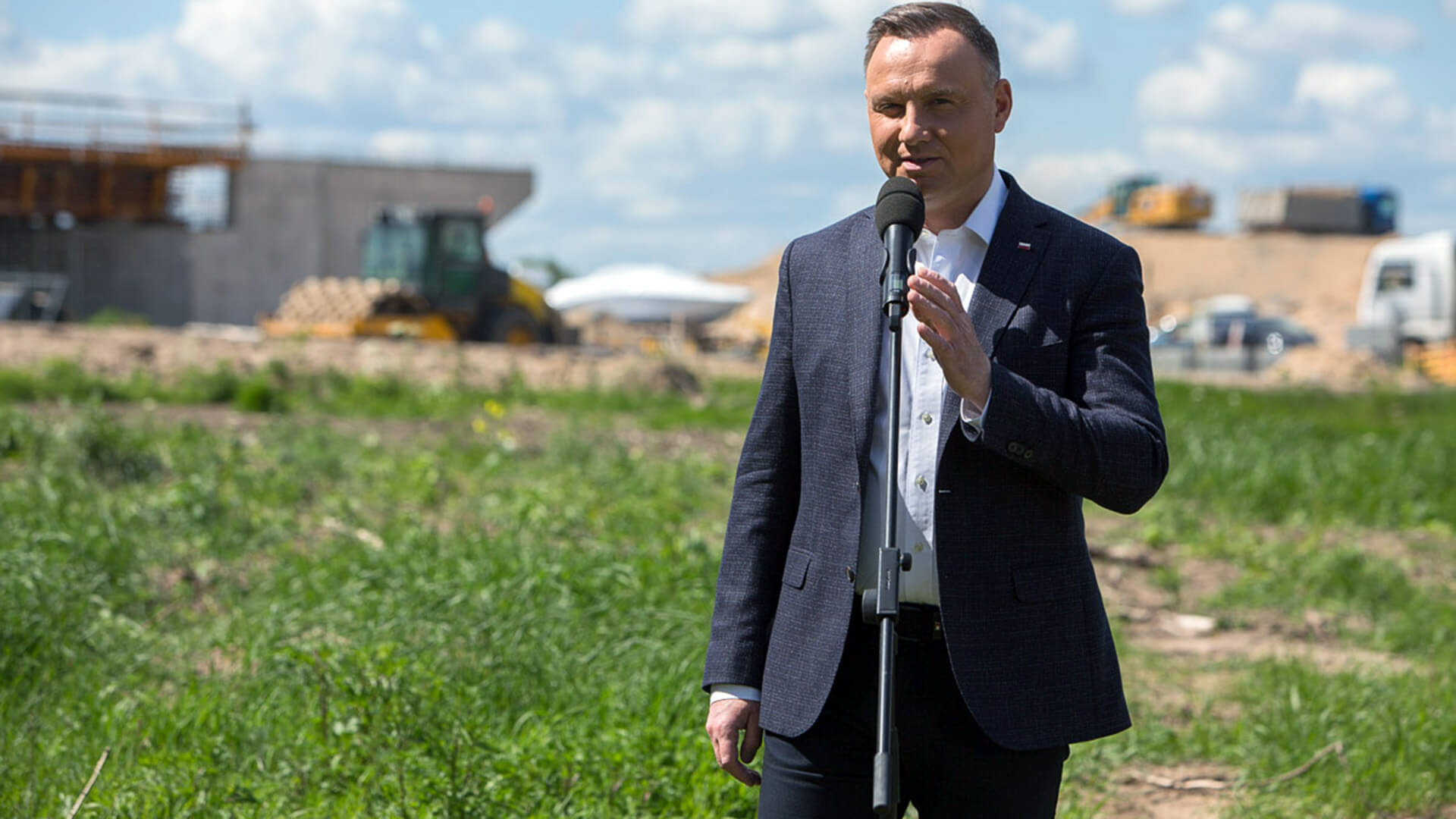 "Wielkie inwestycje sprzyjają rozwojowi Polski" - prezydent Andrzej Duda o drodze ekspresowej S61 Via Baltica