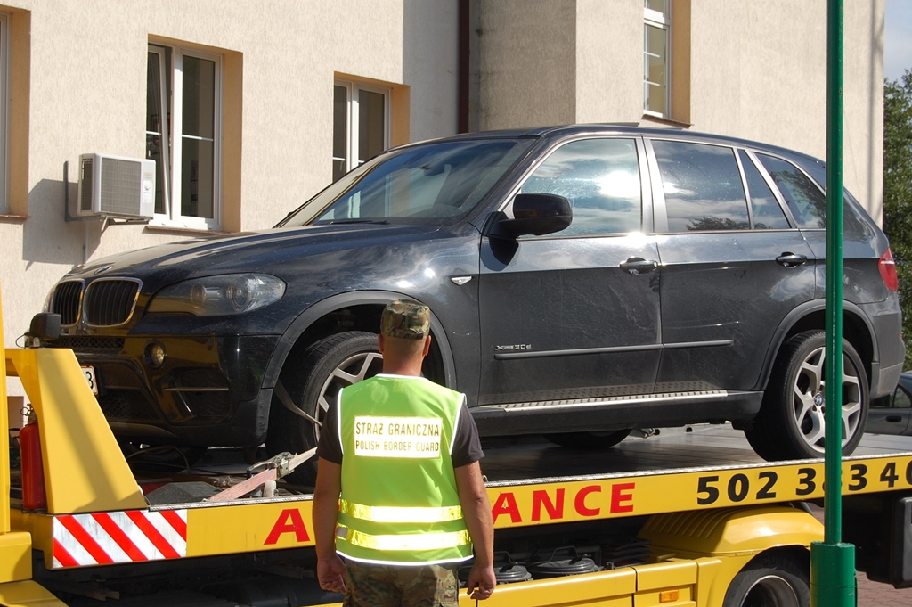 Patrol straży granicznej zatrzymał w Szypliszkach auto poszukiwane przez Duńczyków