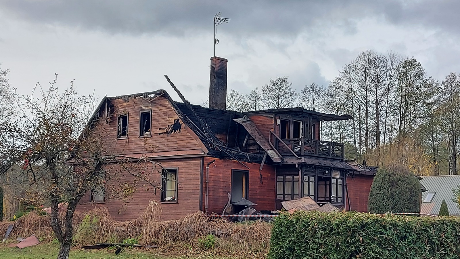 Pożar plebanii w Sanktuarium Matki Bożej Studzieniczańskiej