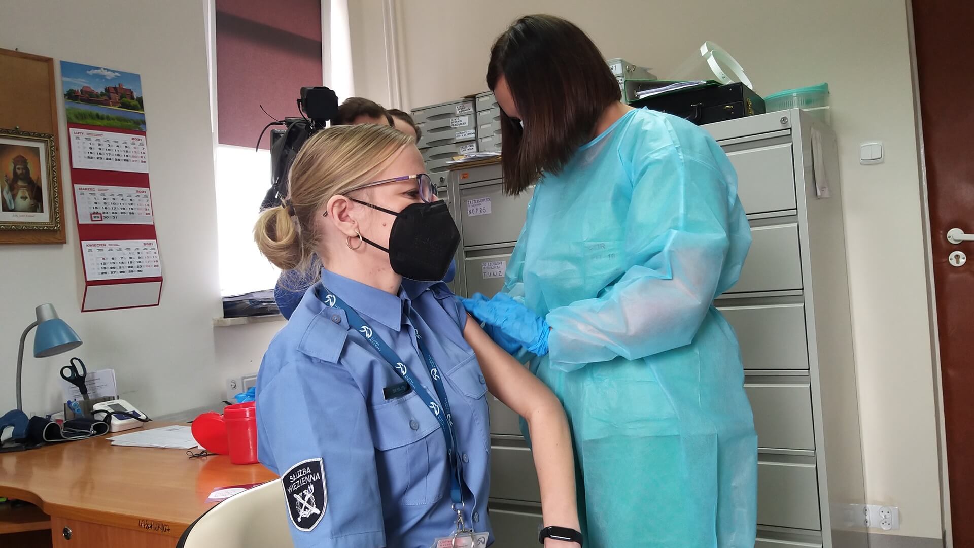 Rozpoczęły się szczepienia funkcjonariuszy służb mundurowych w Podlaskiem