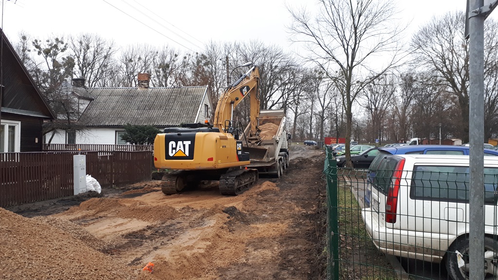 Drogowcy wrócili na remontowaną ul. Wąską w Białymstoku