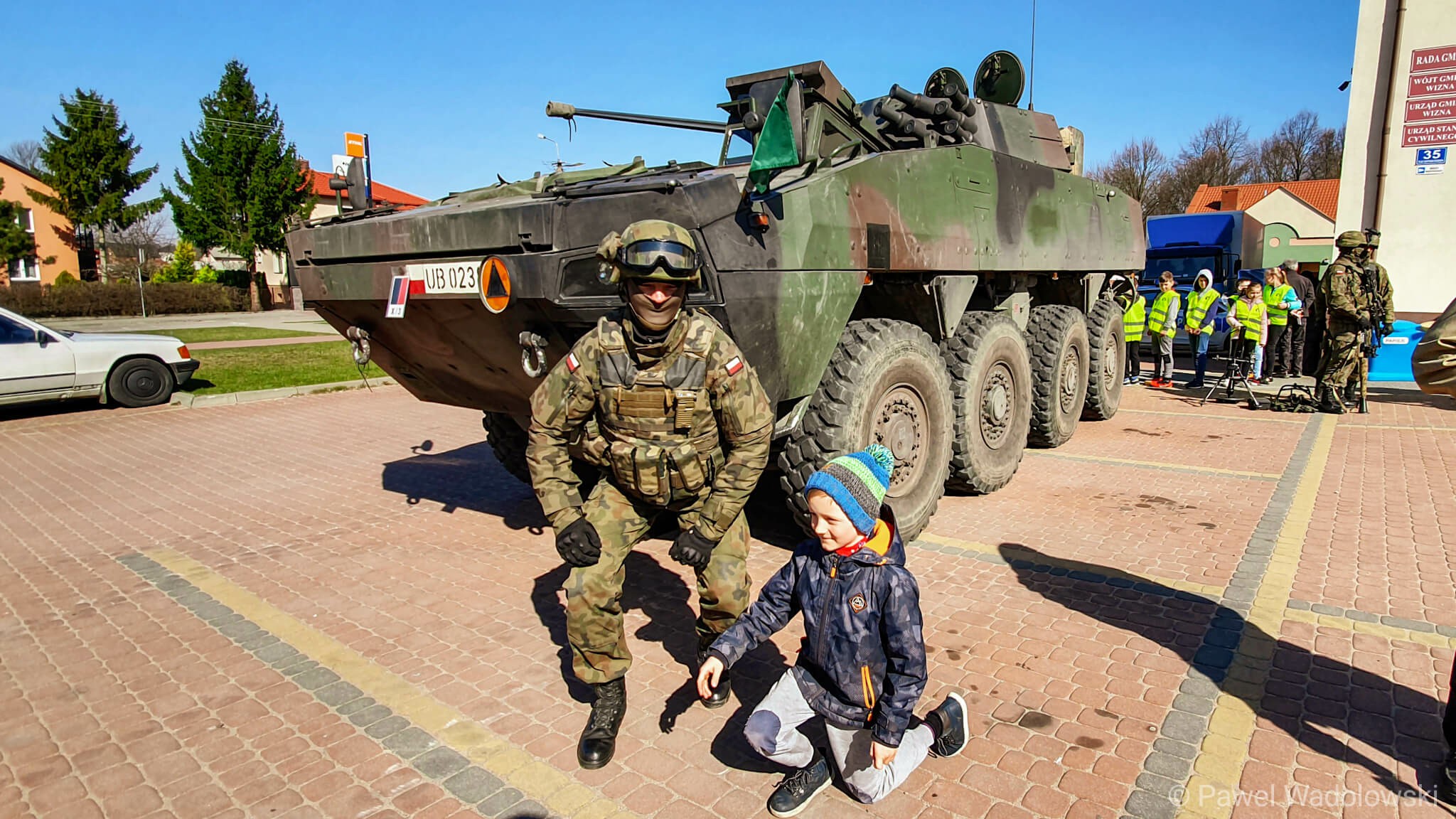 Piknik sportowy z terytorialsami w Wysokiem Mazowieckiem
