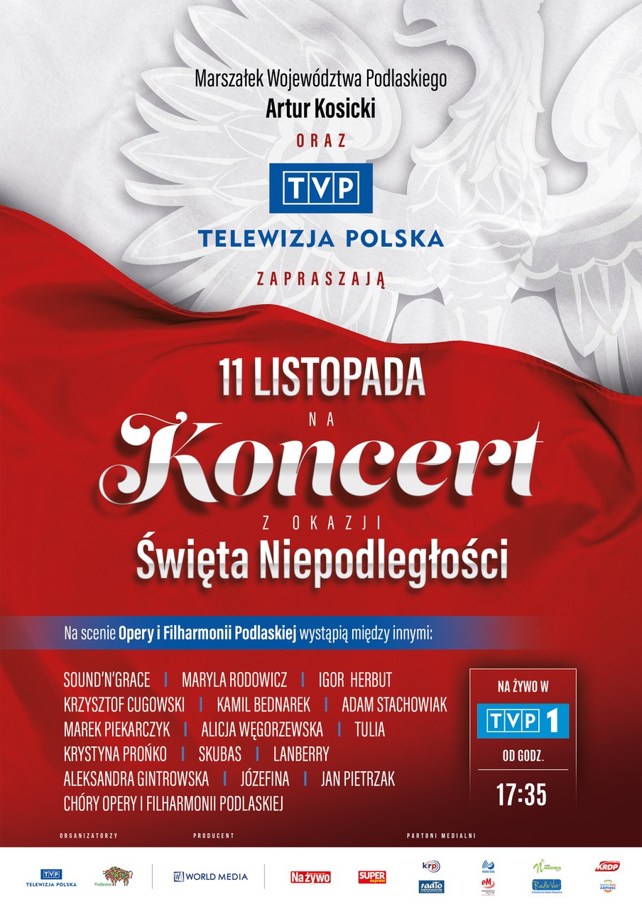 Koncert z okazji Święta Niepodległości w Operze i Filharmonii Podlaskiej