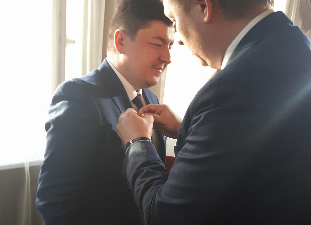 Mufti Tomasz Miśkiewicz z odznaką "Zasłużony dla Kultury Polskiej"