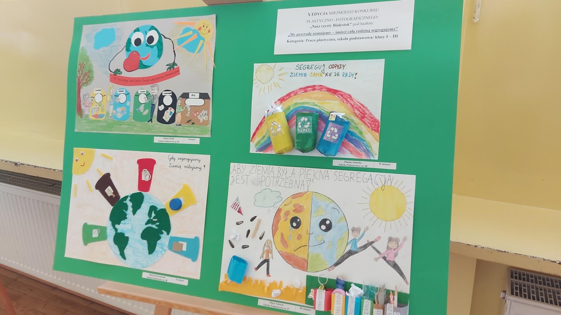 Prace białostockich uczniów pojawią się na plakatach promujących selektywną zbiórkę odpadów
