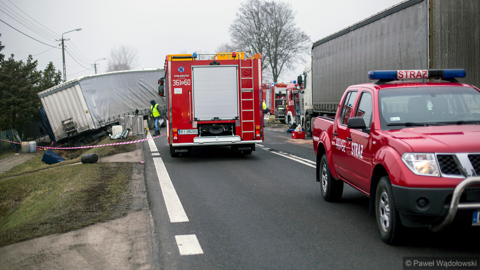 Jedna osoba ranna po wypadku na DK61