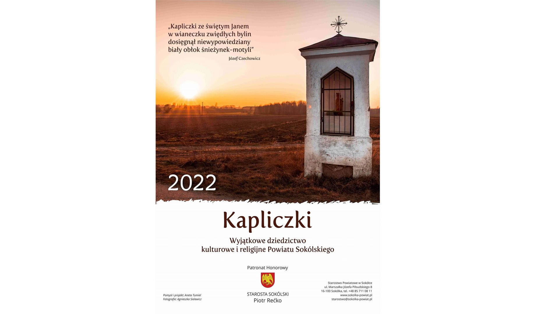 Katolickie i prawosławne przydrożne kapliczki w kalendarzu na 2022 rok