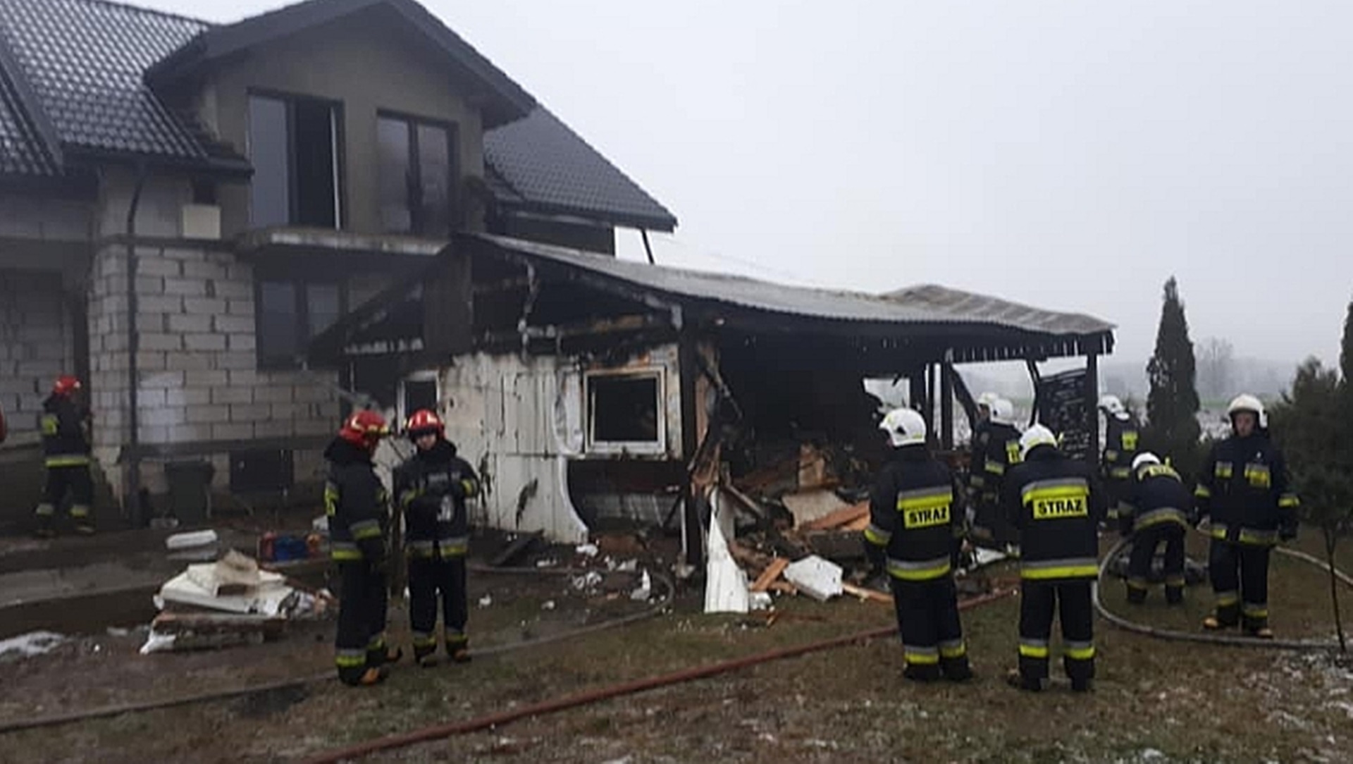 Pożar niedaleko Łap – pogorzelcy proszą o pomoc