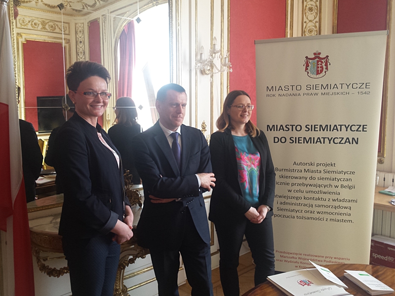 W Brukseli urzędnicy z Siemiatycz pomagają mieszkańcom swojego miasta