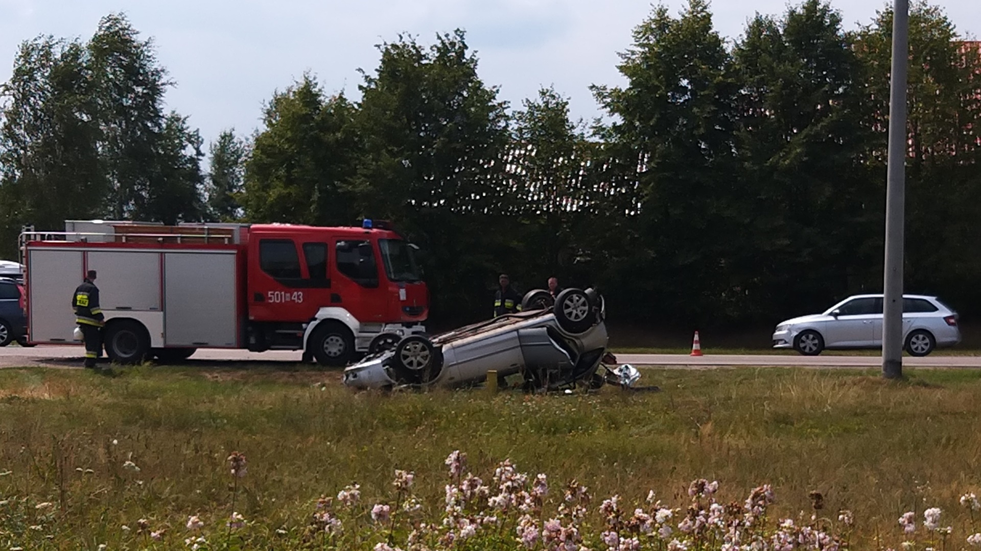 2 osoby ranne po wypadku na DK63 między Zambrowem a Łomżą