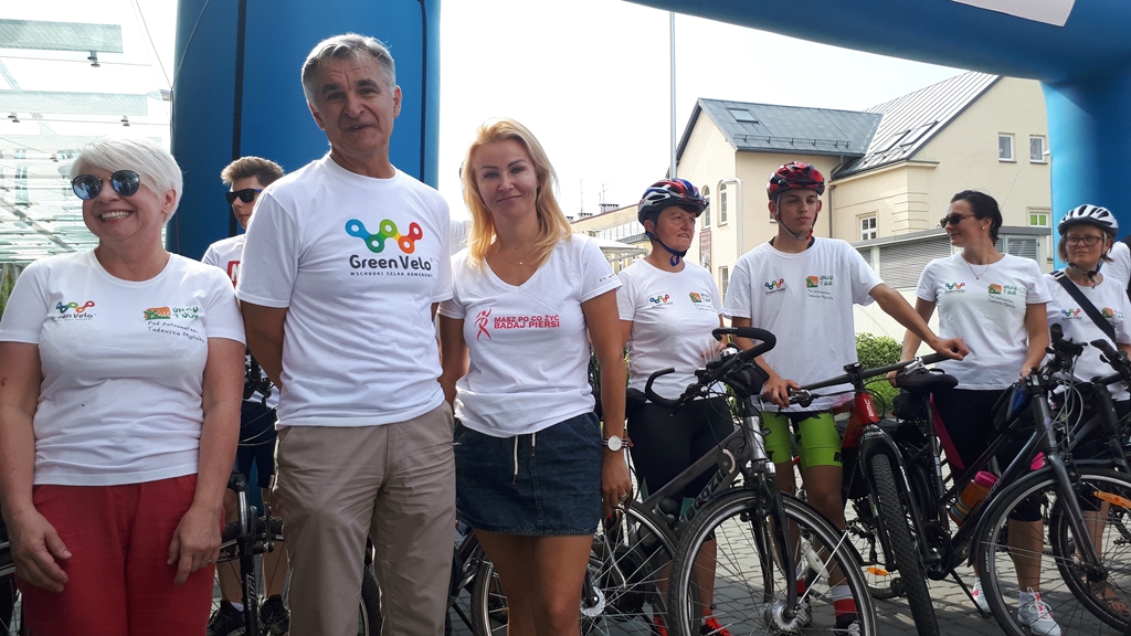 Rowerowy "Onko tour" wyruszył szlakiem Green Velo