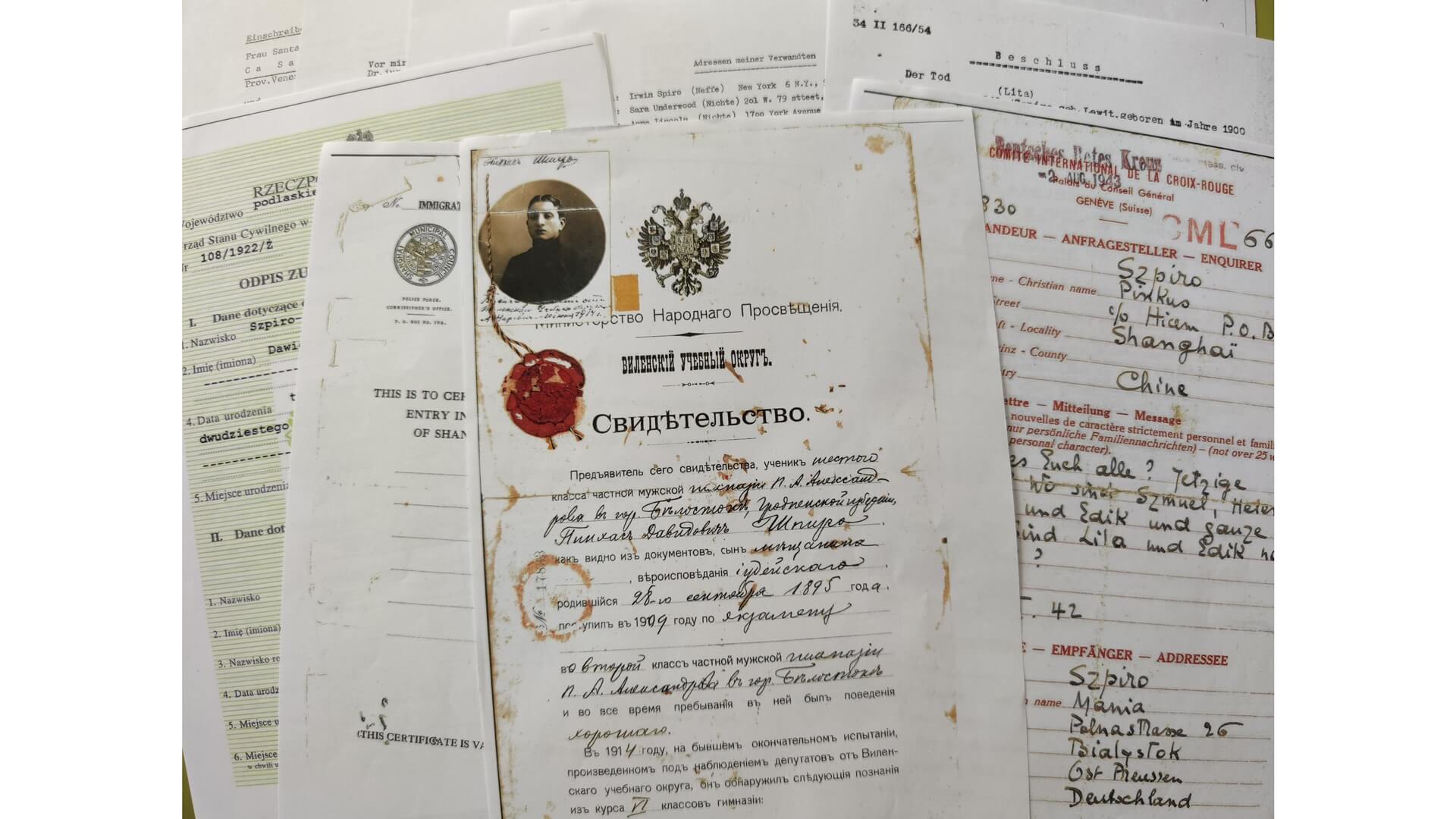 Przyrodni brat Dawida Szpiro szukał w Białymstoku jego śladów