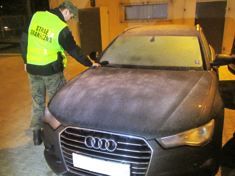 Funkcjonariusze Straży Granicznej odzyskali skradzione audi