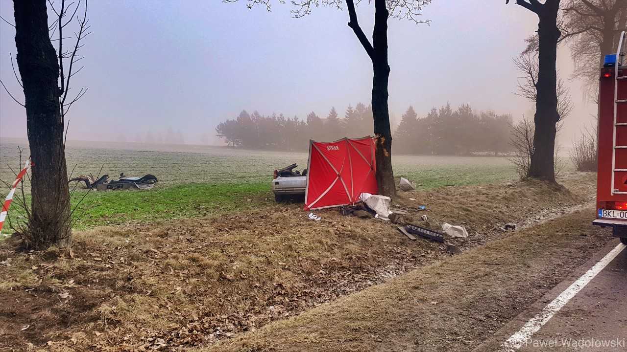 Śmiertelny wypadek między Rogienicami a Małym Płockiem
