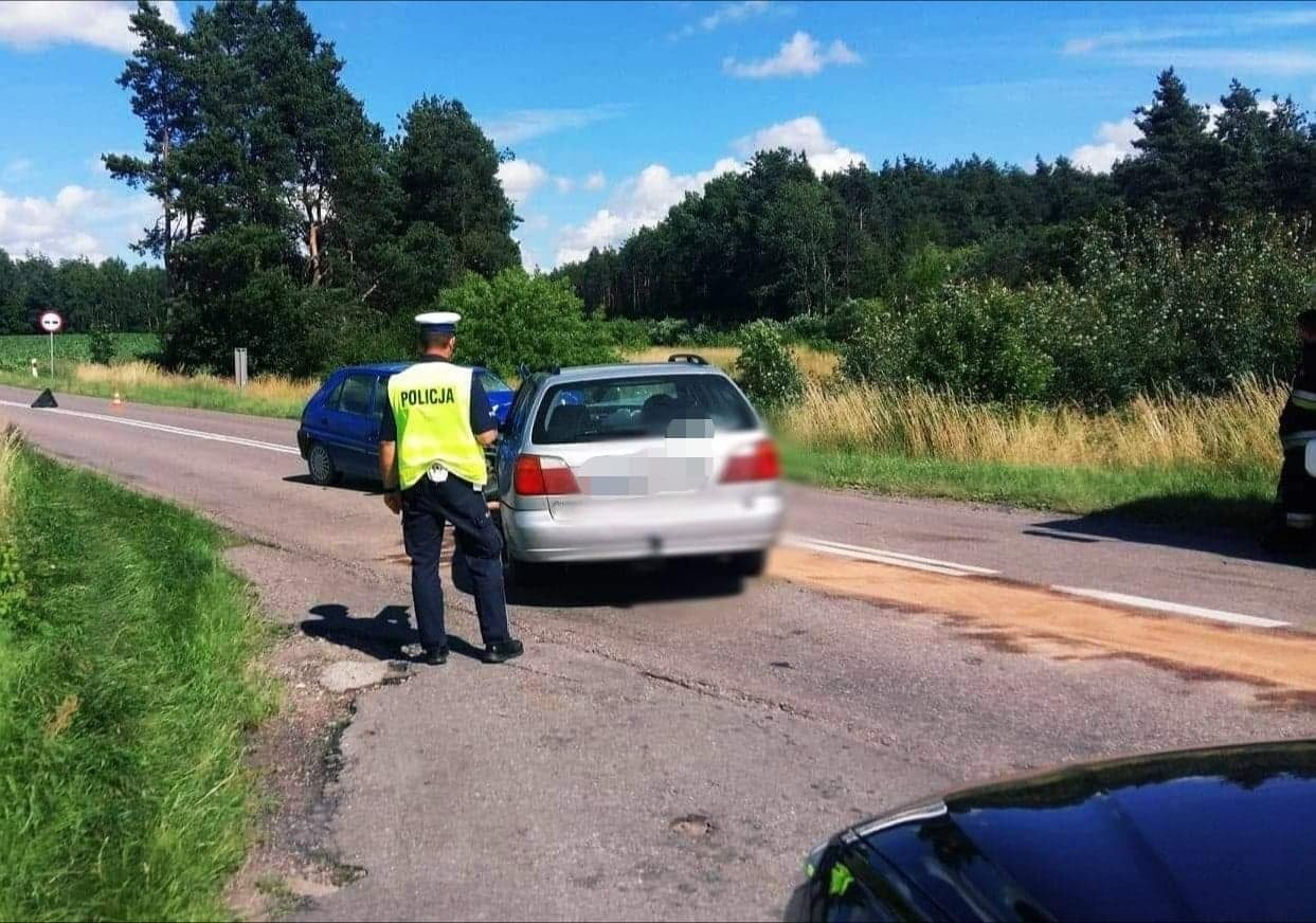 Wypadek na trasie Białystok - Wysokie Mazowieckie. Nie żyje starszy mężczyzna