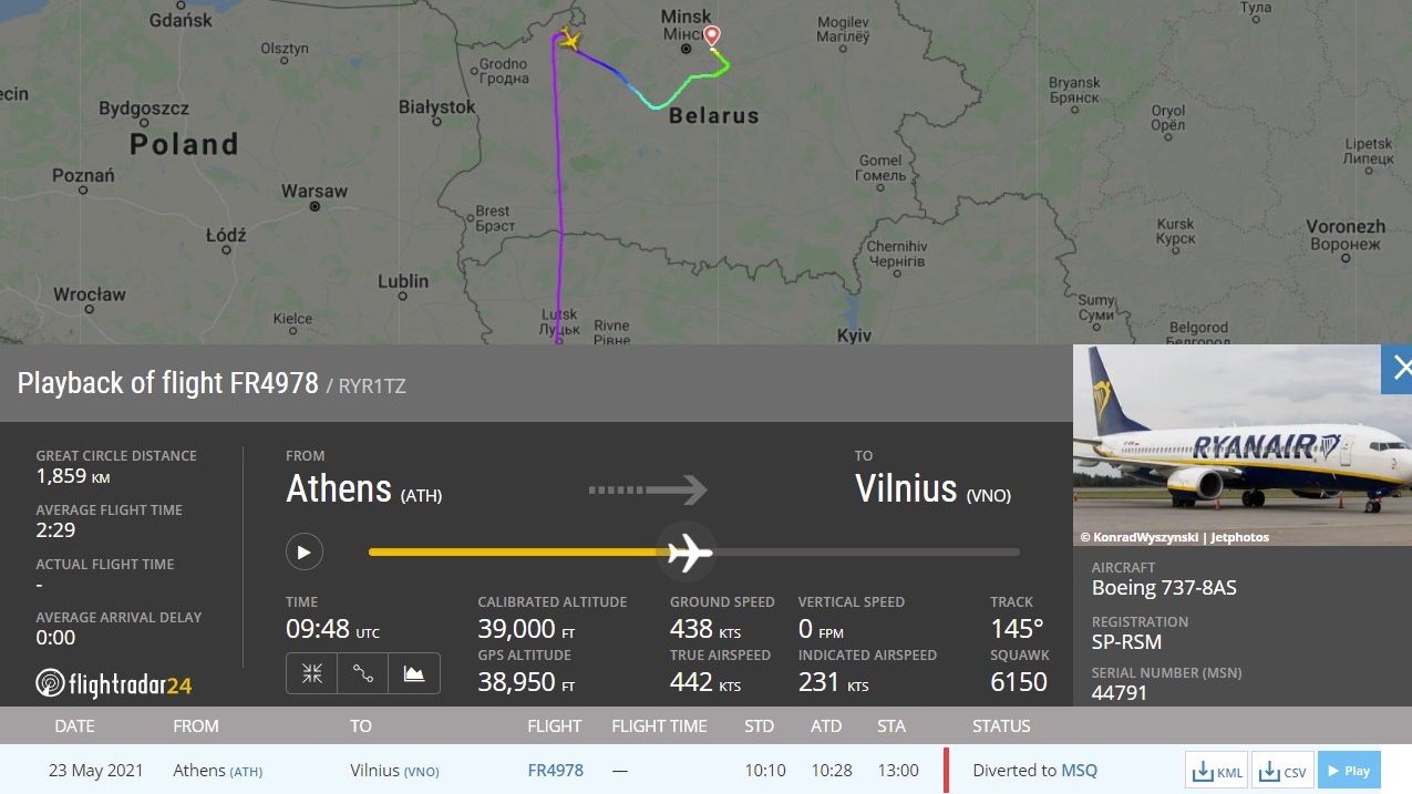 Białoruś w czołówkach światowych mediów 25.05.2021