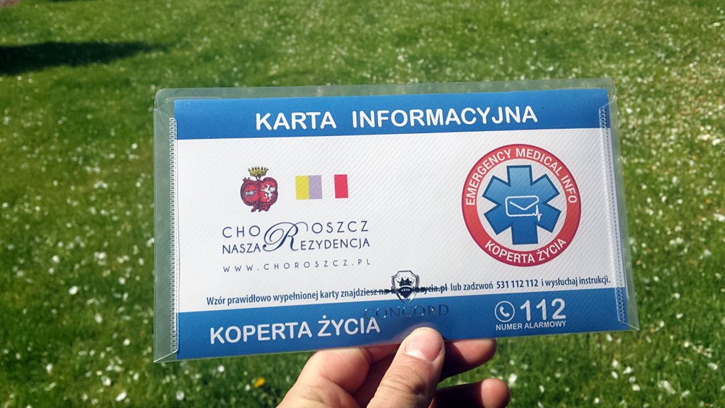 Mieszkańcy Choroszczy mogą się zgłaszać po "Koperty życia"