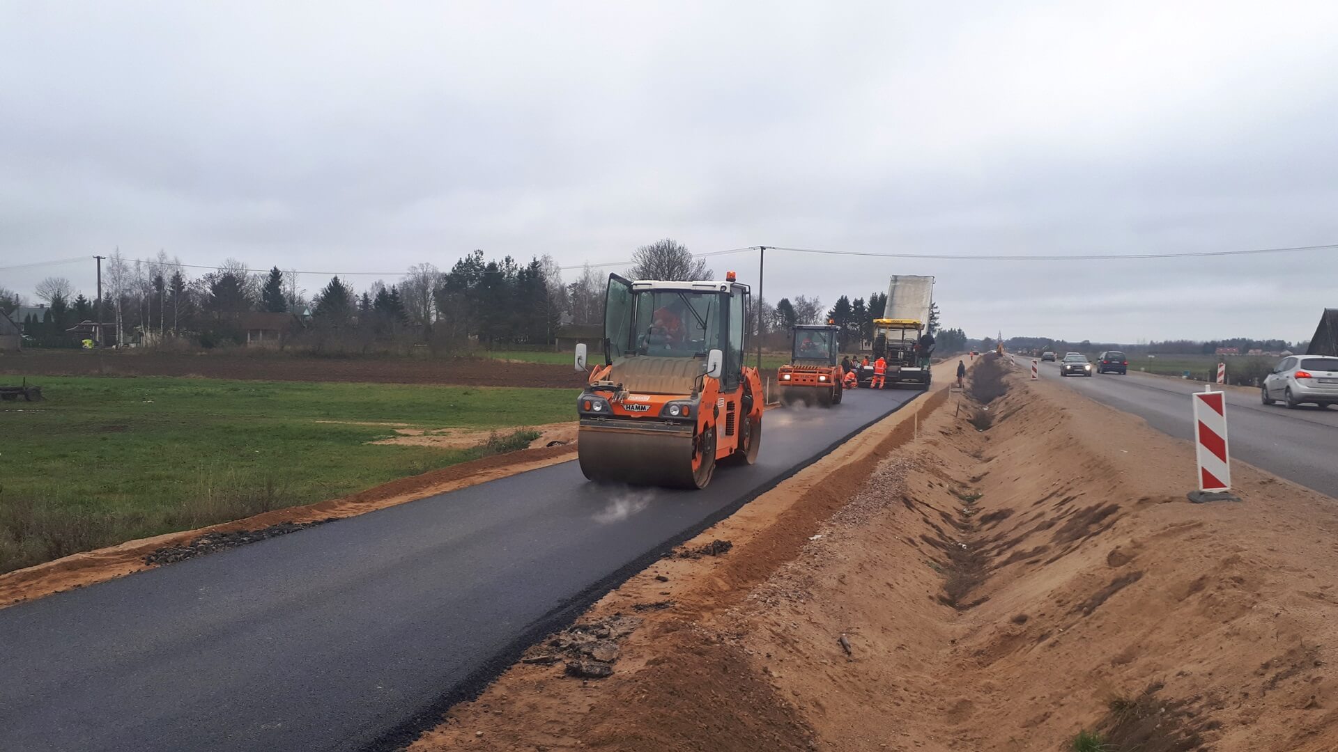 Robotnicy dokończą budowę drogi z Sokółki do Dąbrowy Białostockiej