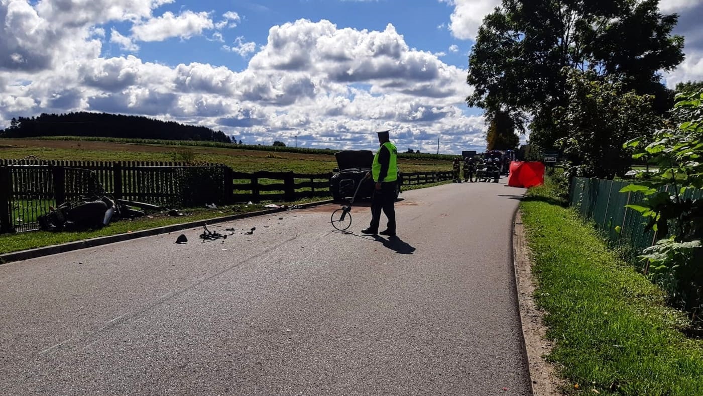 W wypadku w Chwaszczewie zginął motocyklista