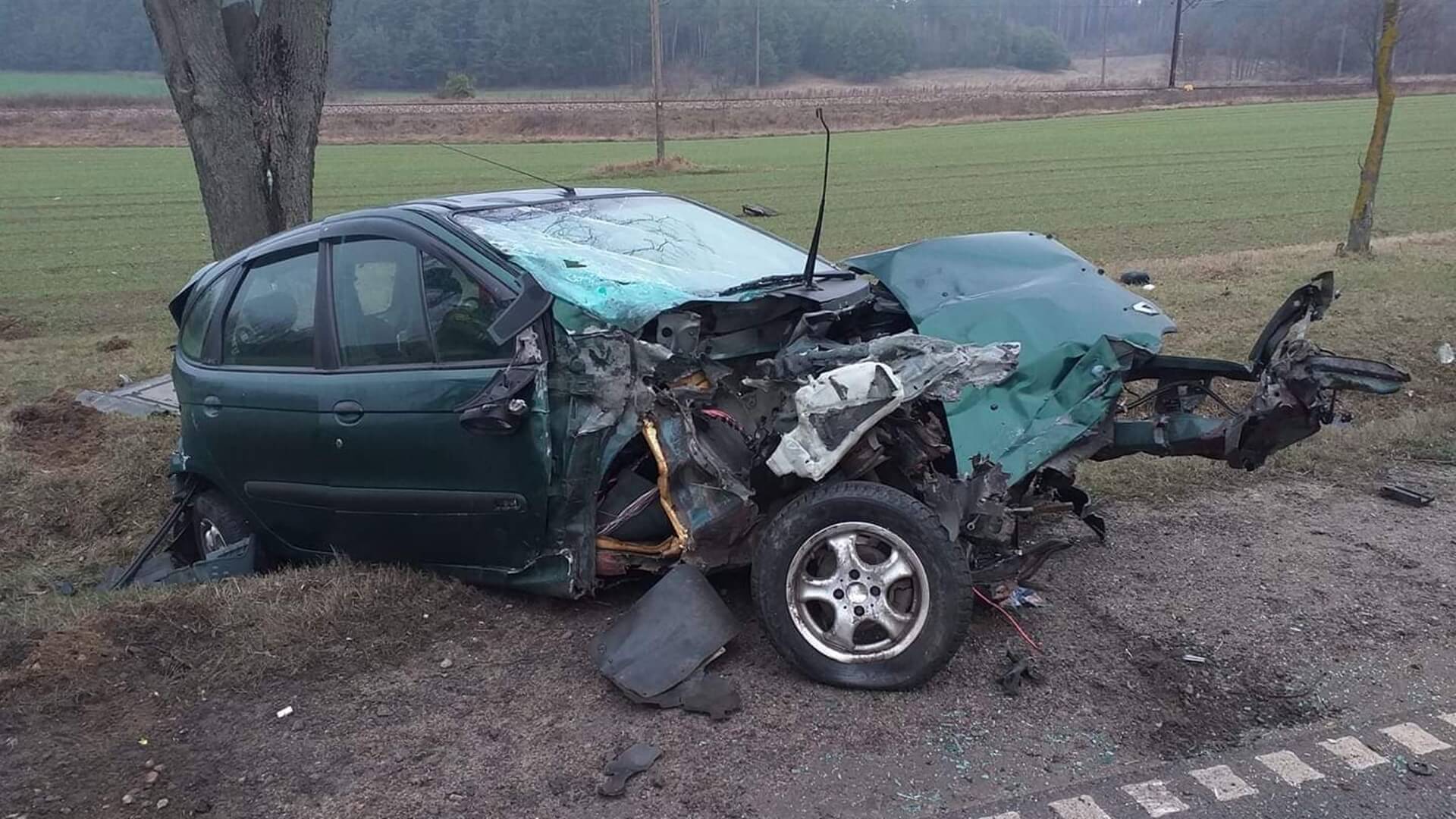 Wypadek między Białymstokiem, a Sokółką