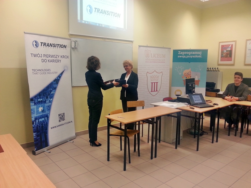 Białystok:  III Liceum Ogólnokształcące będzie współpracować z Transition Technologies