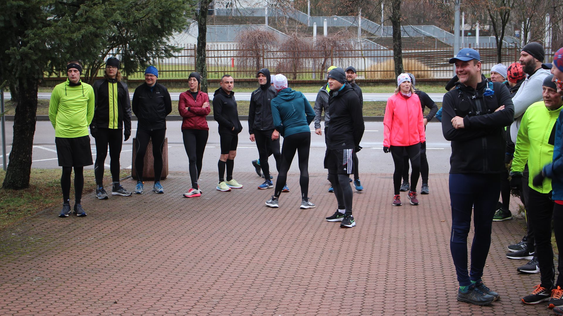 Bieg noworoczny w Białymstoku - wzięło w nim udział około 100 osób