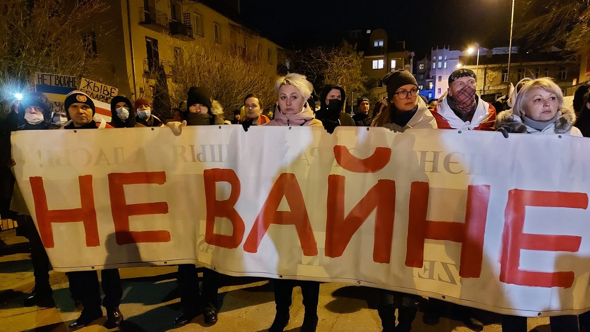 Przed konsulatem Białorusi w Białymstoku manifestowano przeciwko wojnie rozpętanej przez Rosję