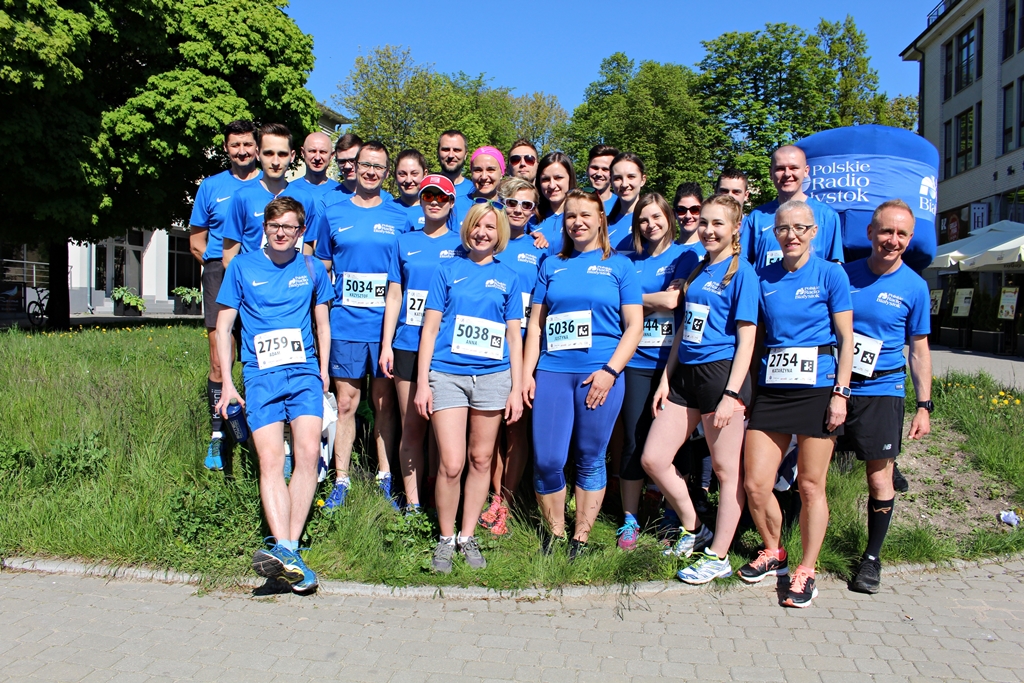 Nasi słuchacze – Krzysztof Gajewski i Ian Tidder – najlepsi w drużynie Polskiego Radia Białystok podczas 5. PKO Białystok Półmaratonu