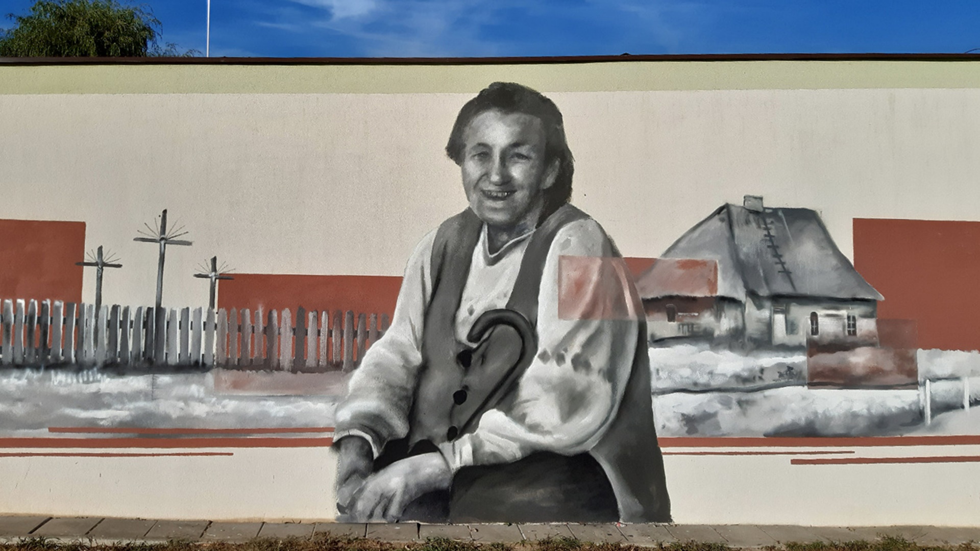 Pani sołtys z uśmiechem wita mieszkańców