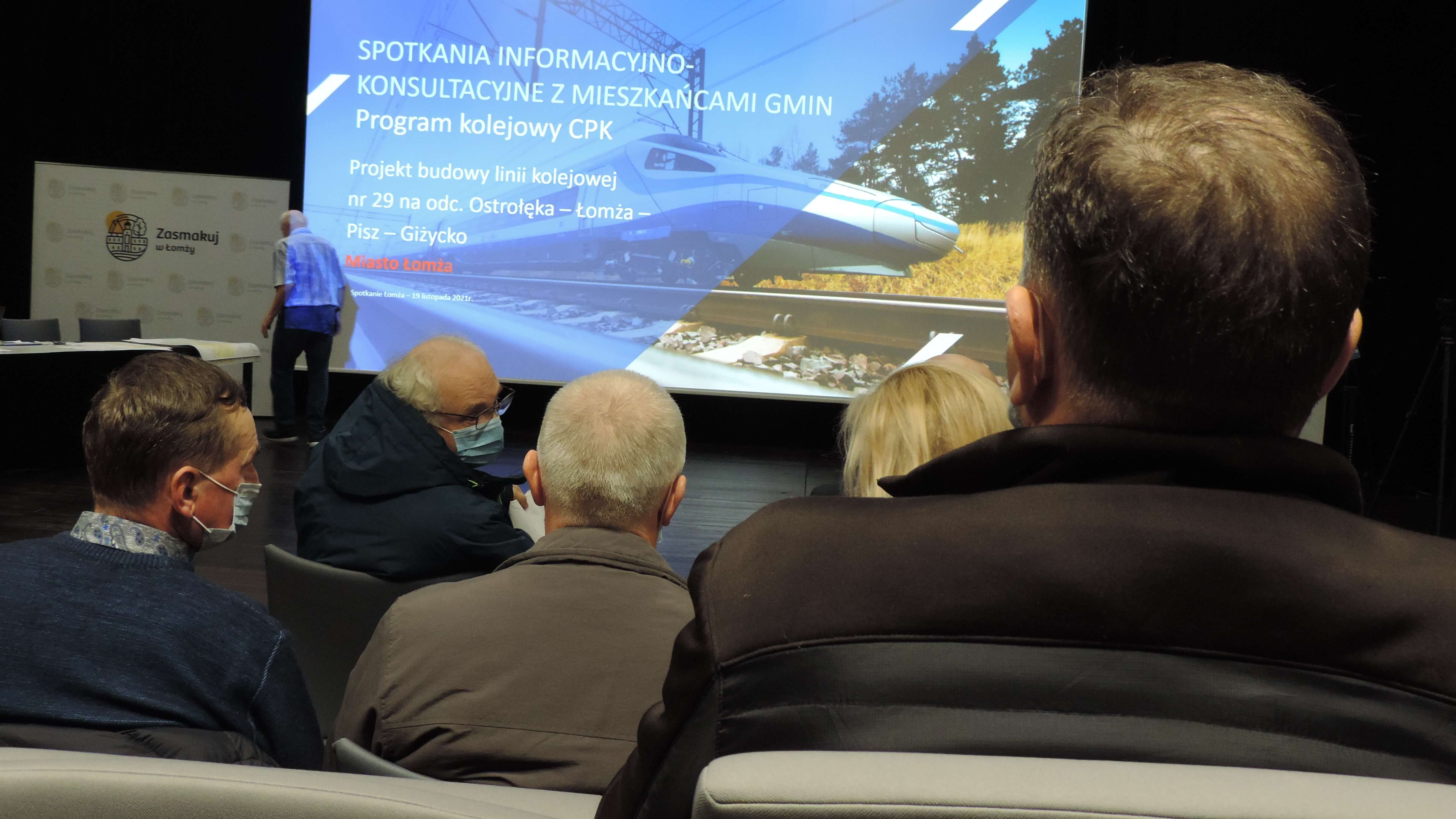 Spotkanie w sprawie przebiegu linii kolejowej CPK przez Łomżę