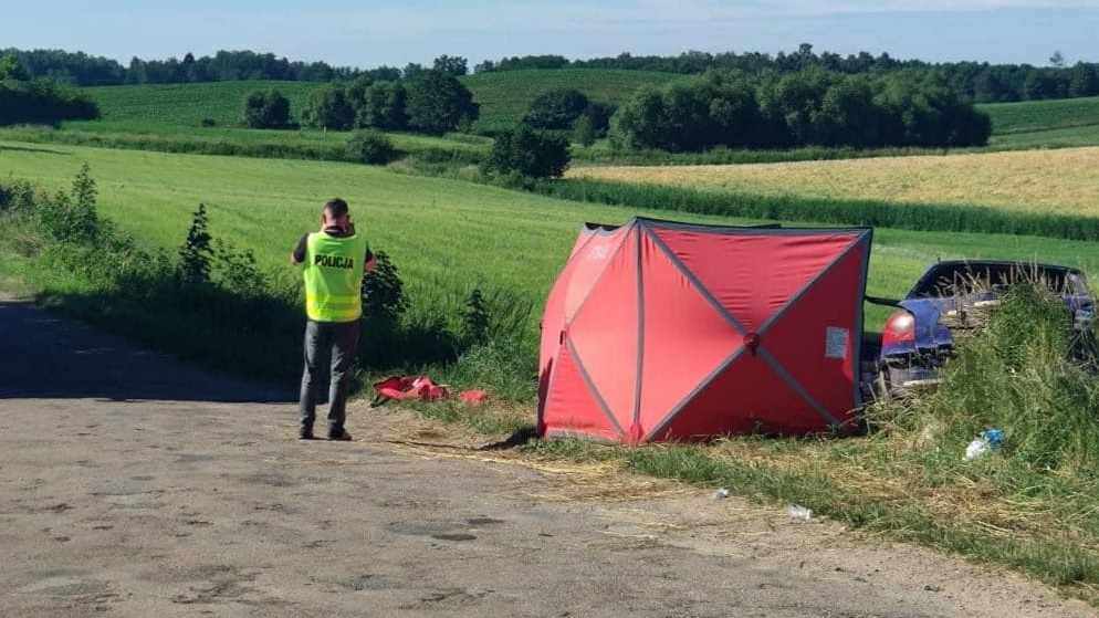 Wypadki w Podlaskiem - zginął 48-letni mieszkaniec powiatu sejneńskiego