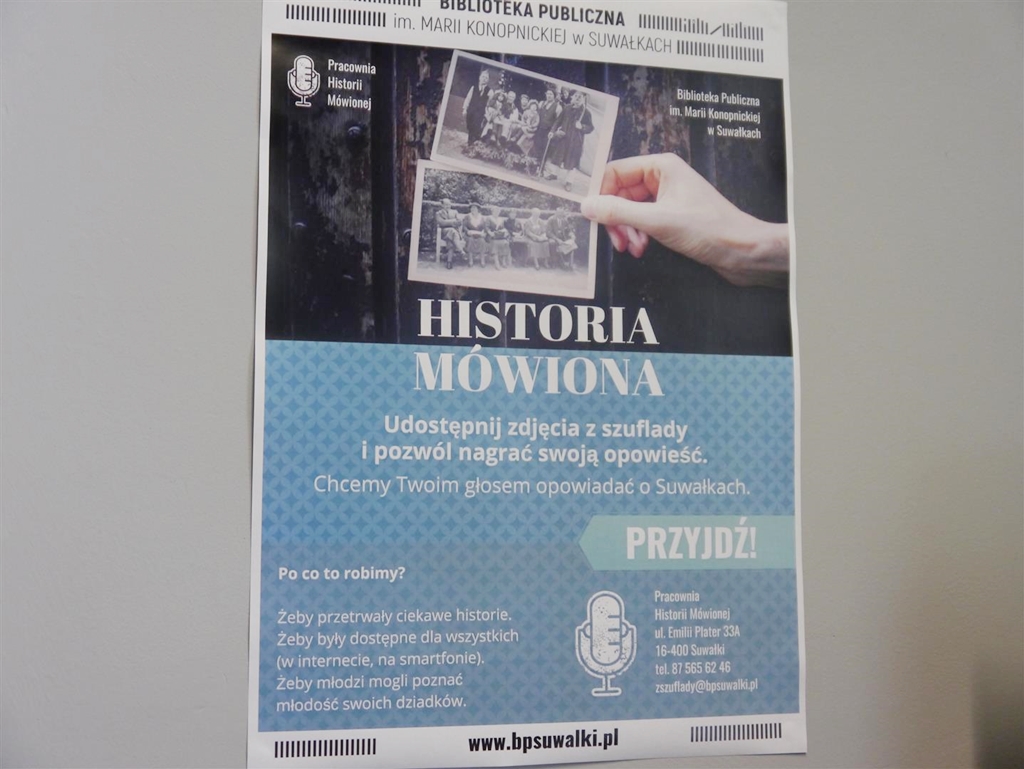 Pracownicy suwalskiej biblioteki stworzyli Pracownię Historii Mówionej