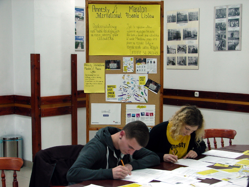Uczniowie z Białegostoku i Suchowoli napiszą listy w obronie praw człowieka